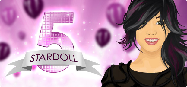 Aniversário de 5 anos do Stardoll.com